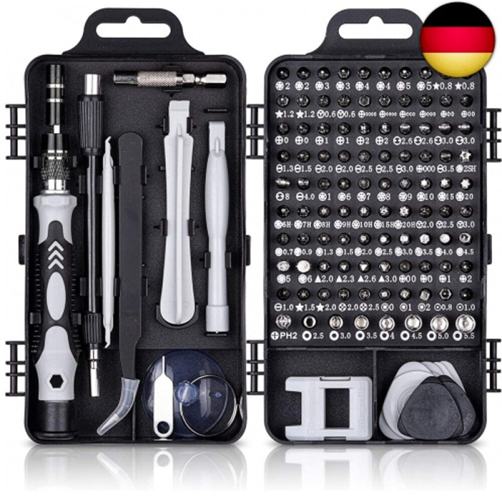 Torx Präzisions-Schraubendreher Set – Mini Bit-Set für Handy, Laptop, Uhr & Elektronik 115-tlg