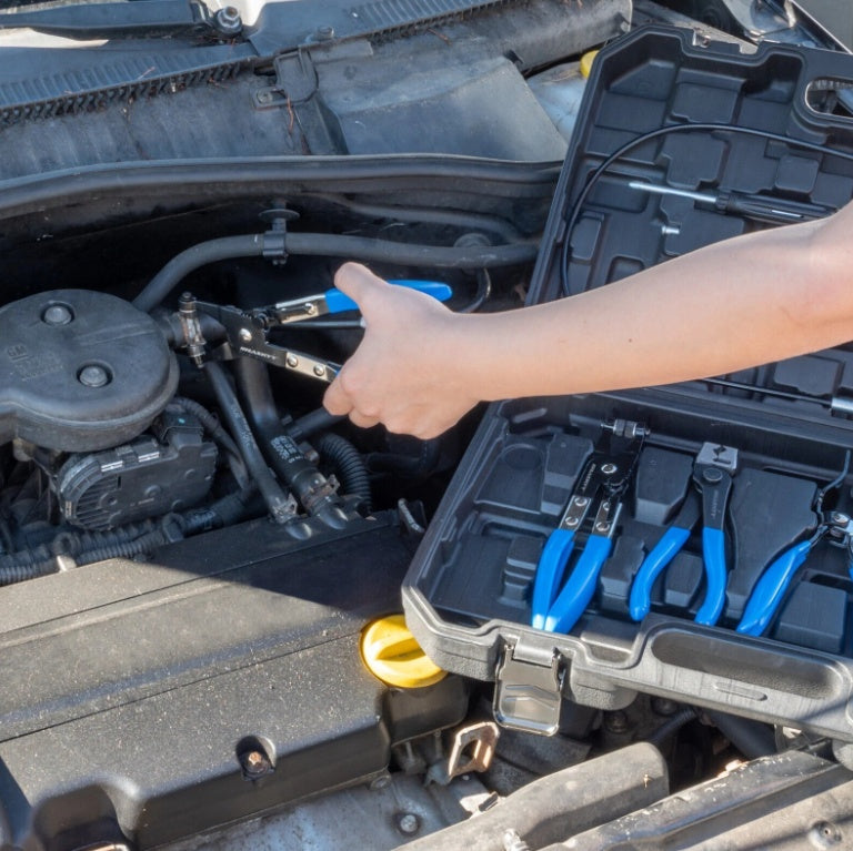🔧 11-tlg. Schlauchklemmenzangen Set – für Schlauchschellen & Federbandschellen