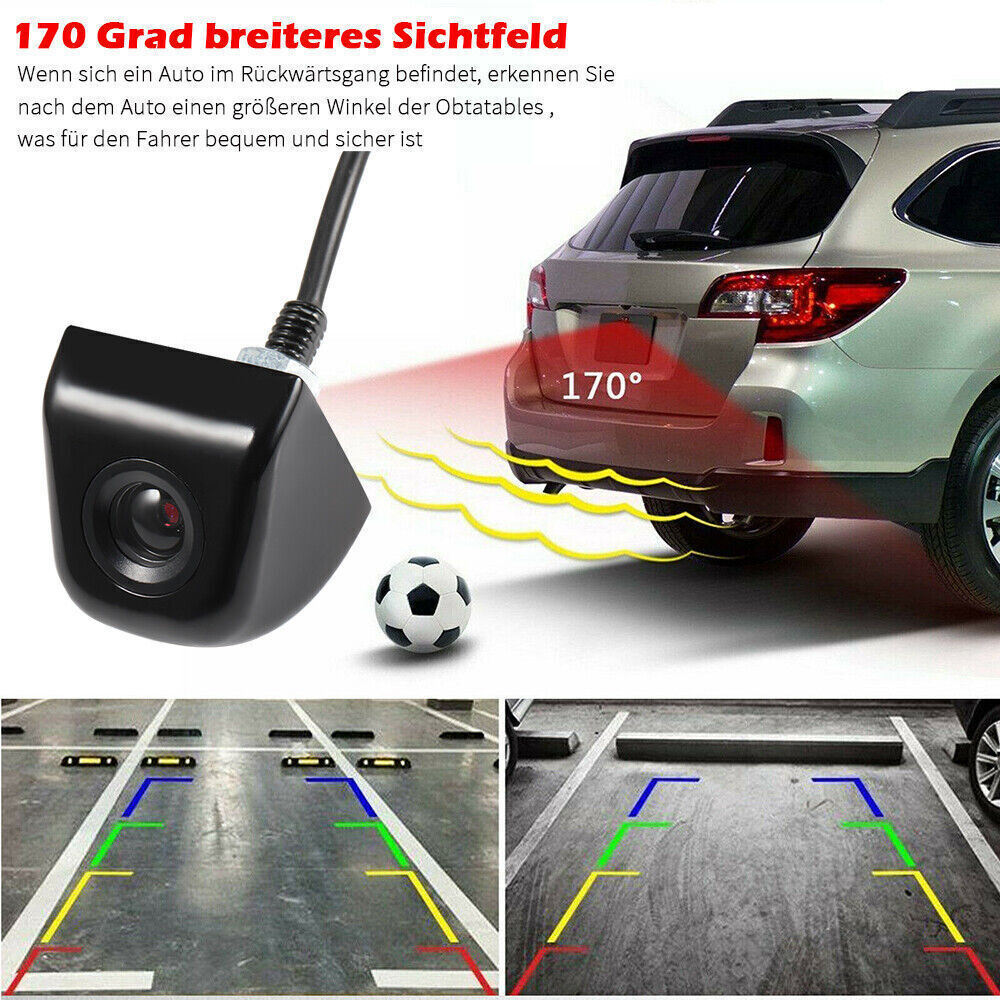 Rückfahrkamera Auto – Weitwinkel Metallgehäuse Wasserdicht – 170° Blickwinkel – DE Versand