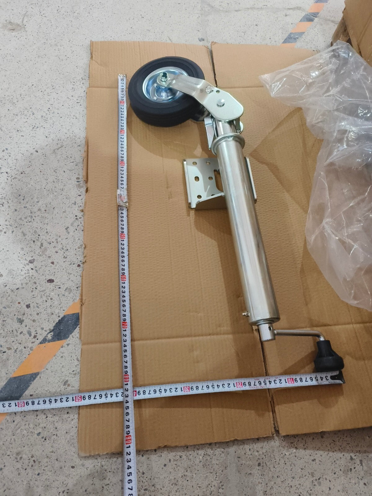 Automatisches Stützrad für Anhänger & Wohnwagen – 500 kg Tragkraft, 200x60 mm