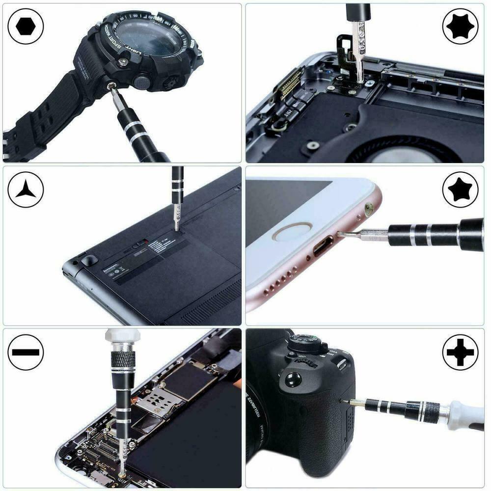 Torx Präzisions-Schraubendreher Set – Mini Bit-Set für Handy, Laptop, Uhr & Elektronik 115-tlg