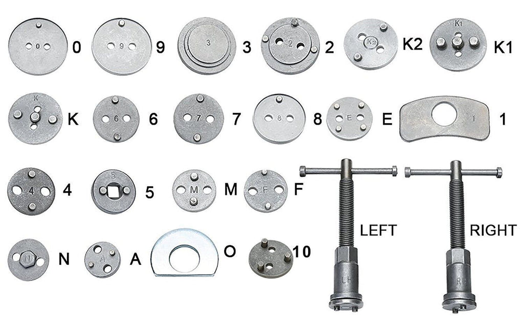 Bremskolbenrücksteller Werkzeug Set 23-tlg – Für VW, Opel, Ford, BMW usw.