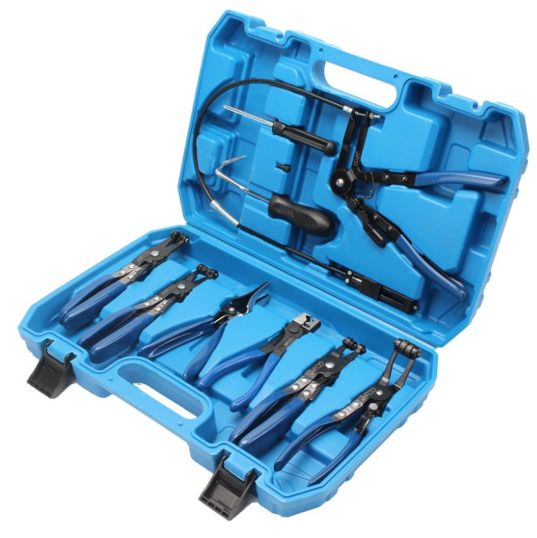 🔧 11-tlg. Schlauchklemmenzangen Set – für Schlauchschellen & Federbandschellen